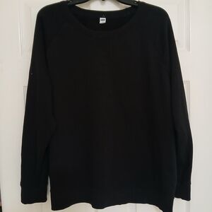 Old Navy Basic Black Sweat Shirt Size XXL